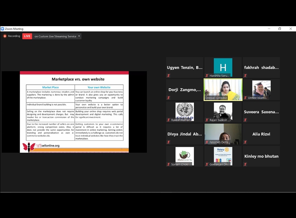 UNESCAP Wesellonline online training photo gallery